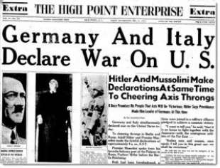 germania e italia dichiarano guerra agli usa