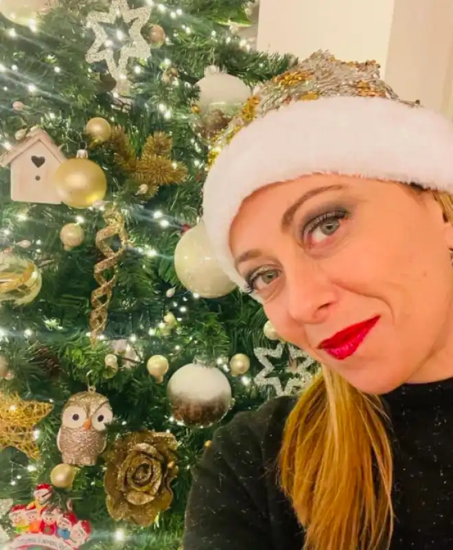 giorgia meloni a natale