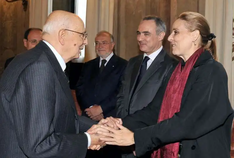  giorgio napolitano con anna maria e giuseppe cossiga 