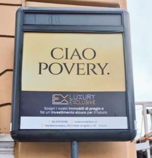 i manifesti dell'agenzia immobiliare Luxury Exclusive