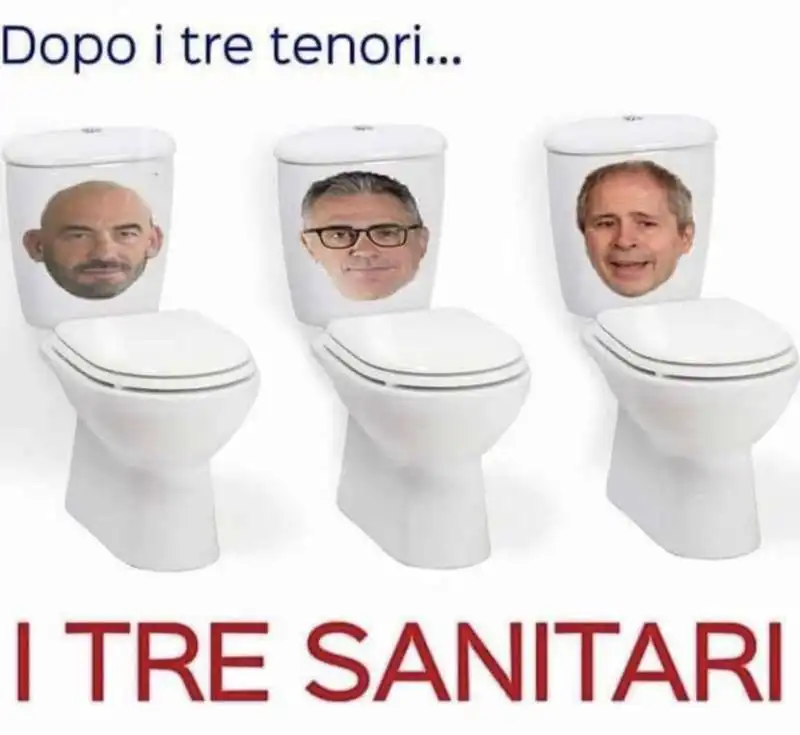 I TRE SANITARI - MEME SULLA CANZONCINA DI NATALE DI BASSETTI, CRISANTI E PREGLIASCO