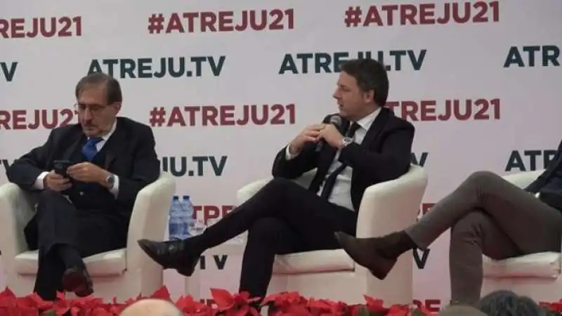 IGNAZIO LA RUSSA E RENZI AD ATREJU