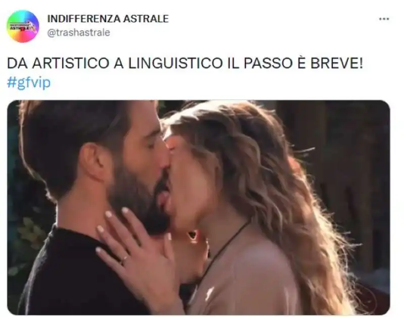 il bacio tra alex belli e soleil sorge