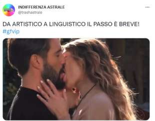 il bacio tra alex belli e soleil sorge