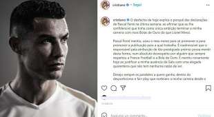 il post di cristiano ronaldo contro pascal ferre