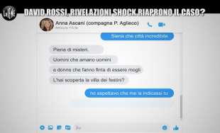 inchiesta delle iene su david rossi la chat di anna ascani