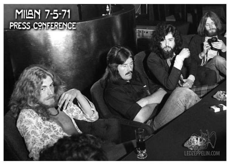 led zeppelin milano 1971 conferenza stampa