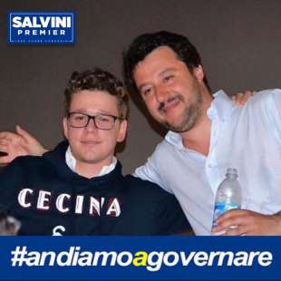 lorenzo gasperini con matteo salvini 2