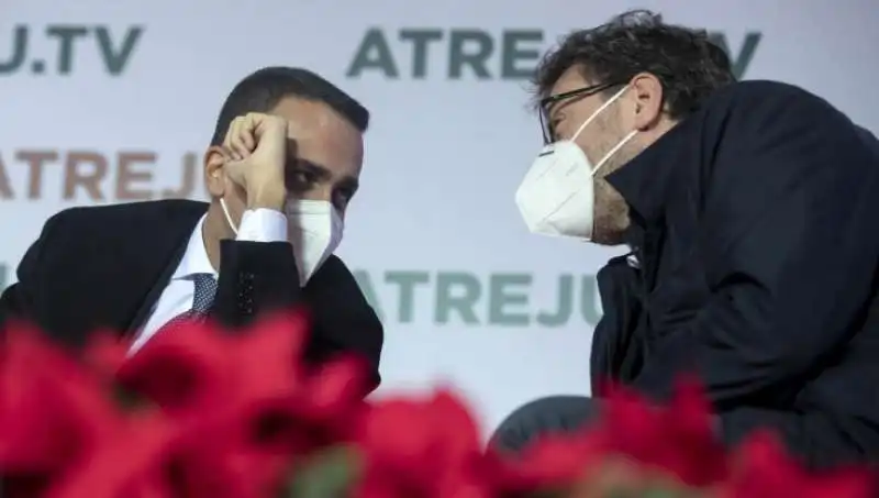 LUIGI DI MAIO E GIANCARLO GIORGETTI AD ATREJU