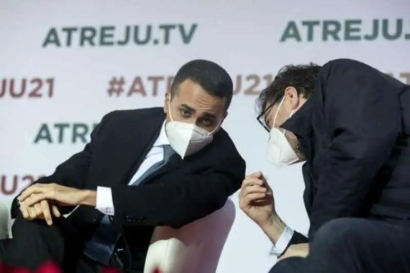 LUIGI DI MAIO E GIANCARLO GIORGETTI AD ATREJU  