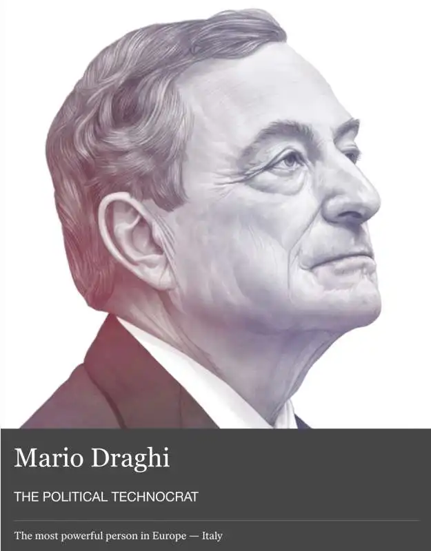 MARIO DRAGHI PERSONA PIU' POTENTE D'EUROPA PER POLITICO.EU