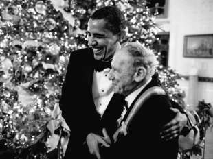 Mel Brooks con Barack Obama