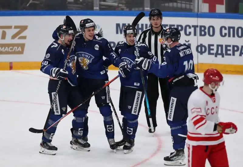 Partita Russia Finlandia Hockey