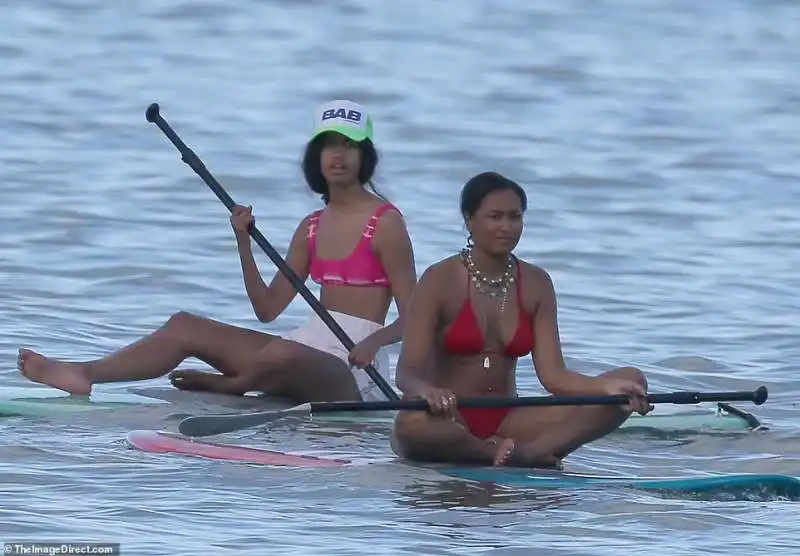 Sasha e Malia Obama alle Hawaii