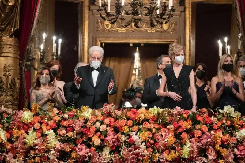 SERGIO E LAURA MATTARELLA ALLA SCALA