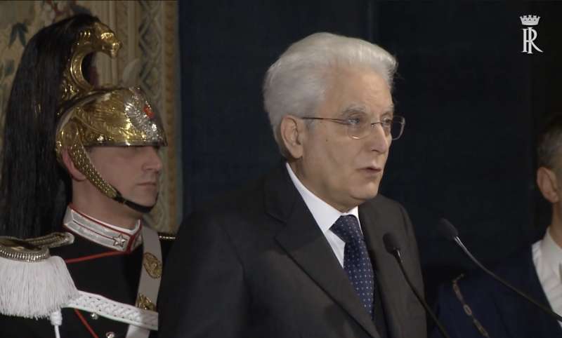 SERGIO MATTARELLA - AUGURI ALLE ALTE CARICHE DELLO STATO