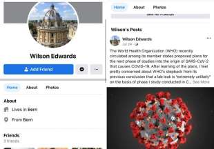 WILSON EDWARDS PROFILO FAKE NEWS