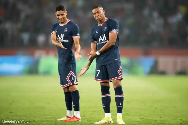 achraf hakimi kylian mbappe 2