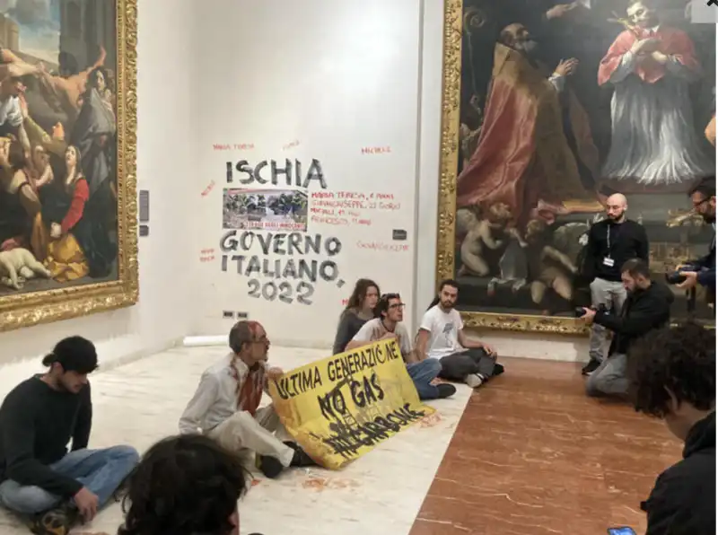 blitz ambientalista pinacoteca bologna