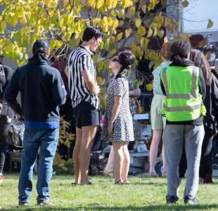 cailee spaeny e jacob elordi set priscilla