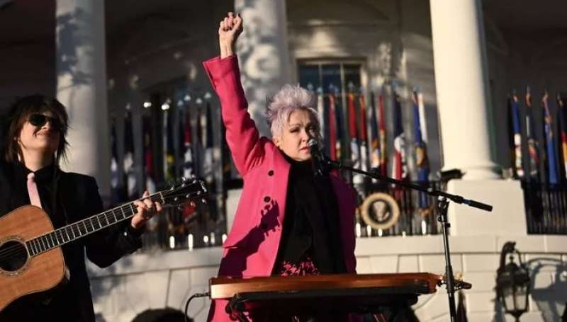 cindy lauper alla casa bianca