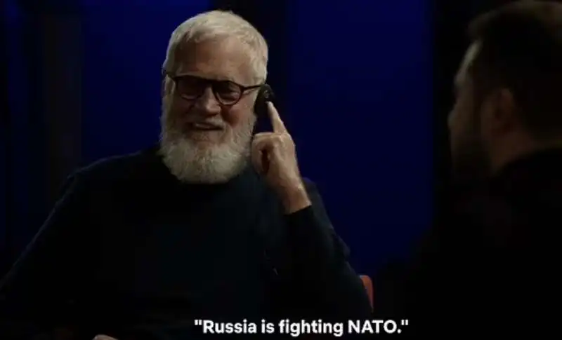 david letterman intervista volodymyr zelensky 