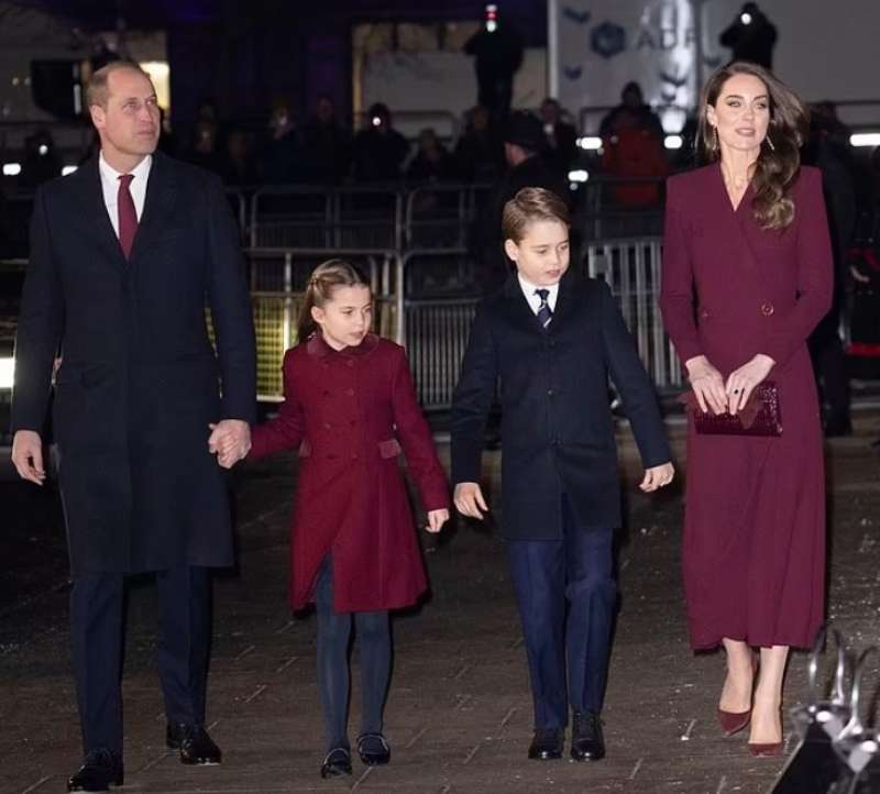 famiglia reale al concerto di natale 1