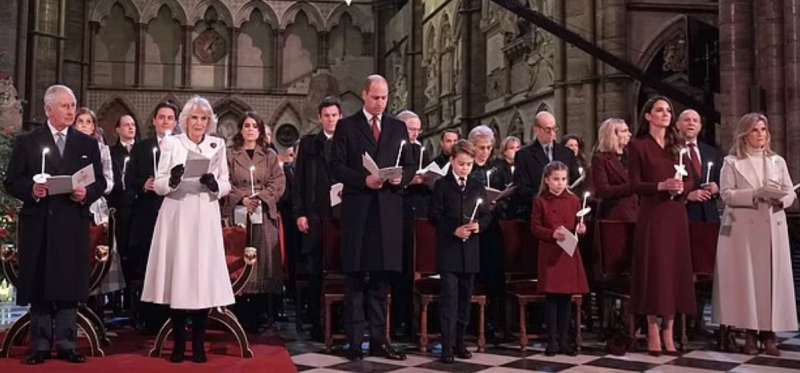 famiglia reale al concerto di natale 2