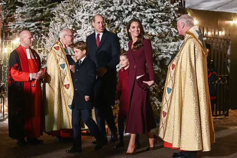 famiglia reale al concerto di natale 3