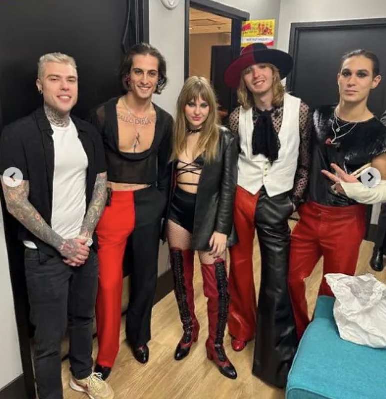 fedez con i maneskin