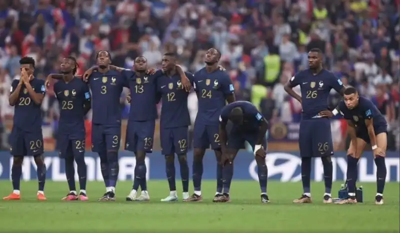 francia la nazionale durante i rigori 