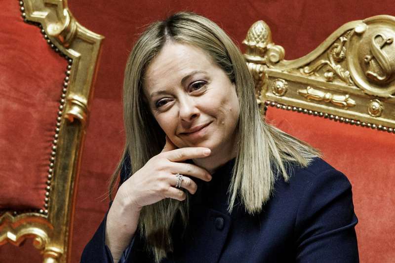 giorgia meloni al senato