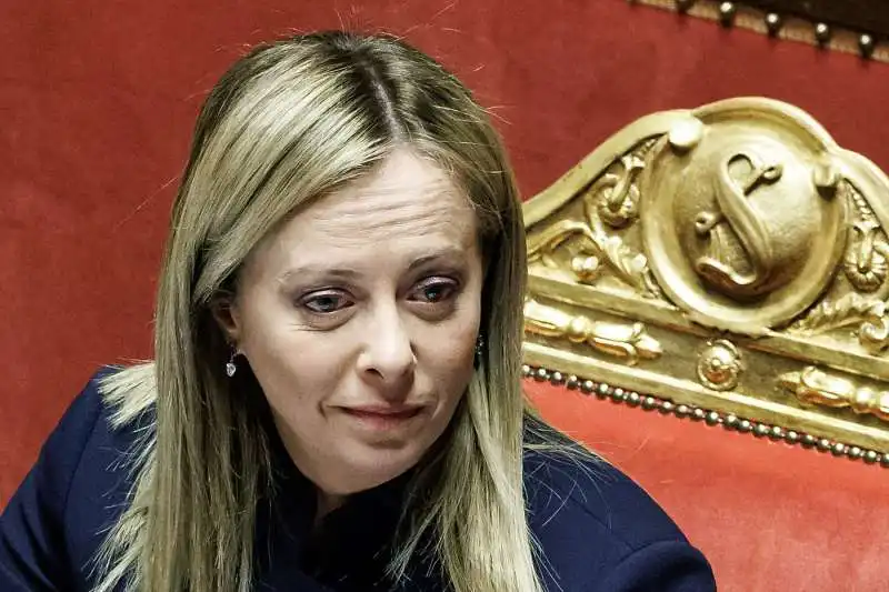 giorgia meloni al senato    