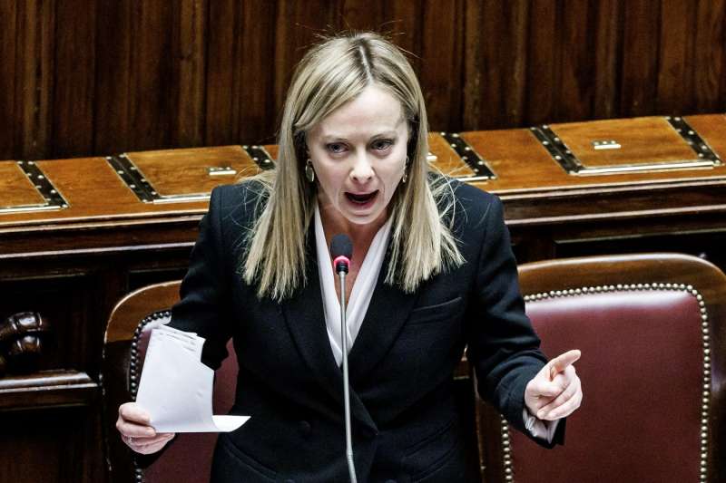 GIORGIA MELONI ALLA CAMERA.