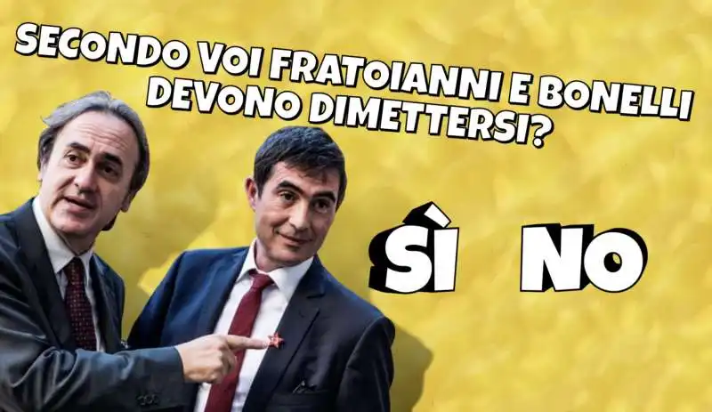 IL SONDAGGIO DI STRISCIA LA NOTIZIA SU FRATOIANNI E BONELLI