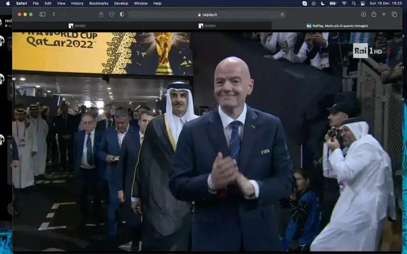 infantino al thani premiazione mondiale qatar 1