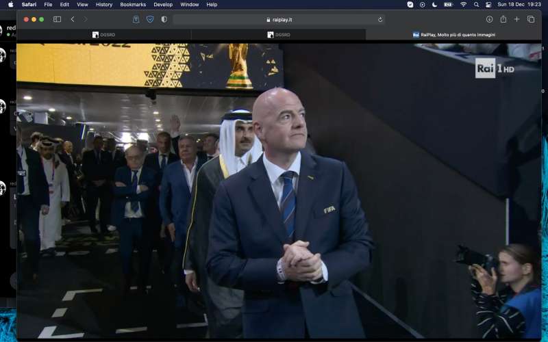 infantino al thani premiazione mondiale qatar 2