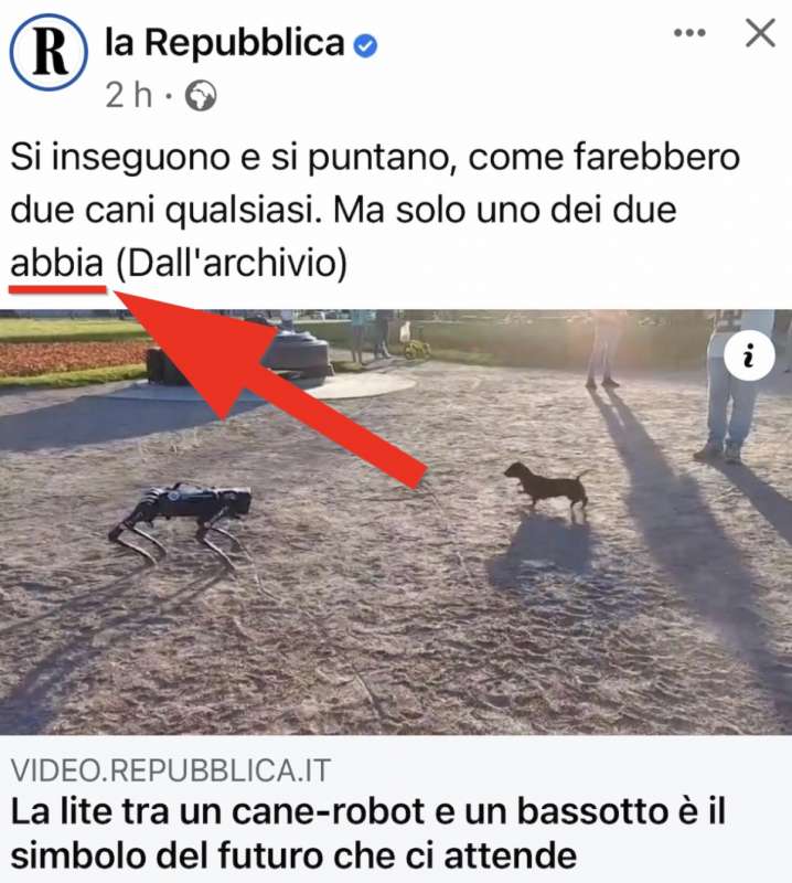 la repubblica abbaia male