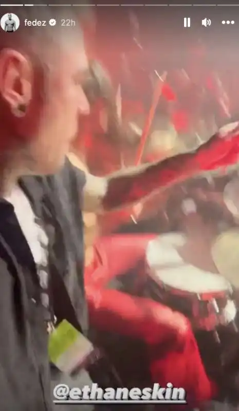 le story di fedez al concerto dei maneskin 6