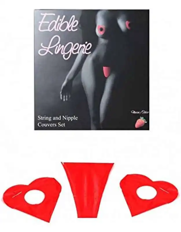 lingerie rossa commestibile