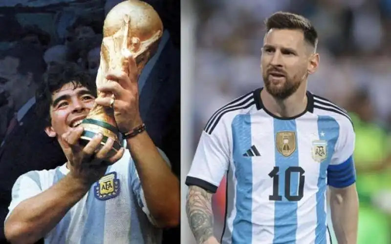 LIONEL MESSI DIEGO ARMANDO MARADONA 