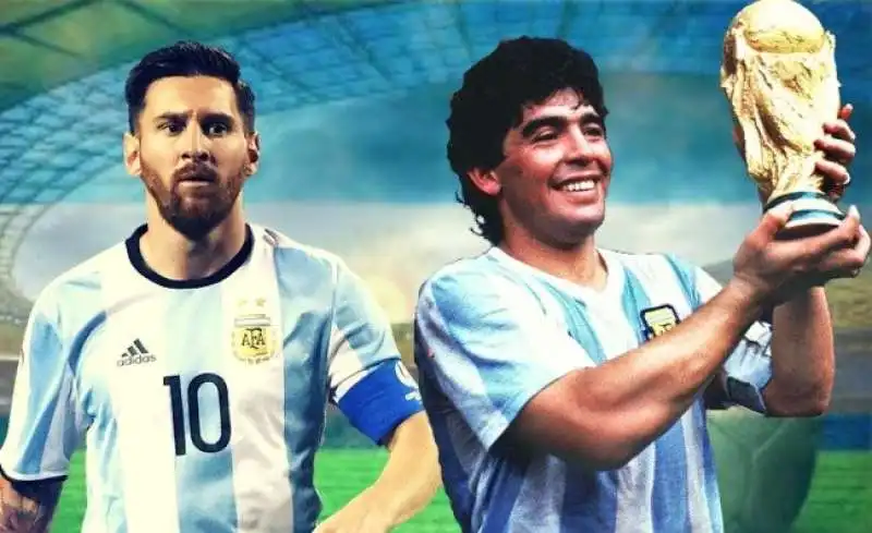 LIONEL MESSI DIEGO ARMANDO MARADONA 