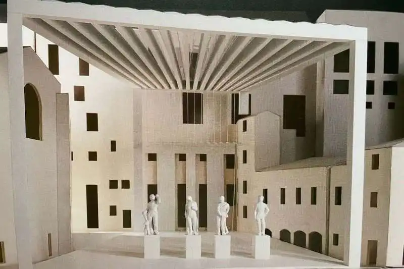 loggia progettata per gli uffizi da arata isozaki 