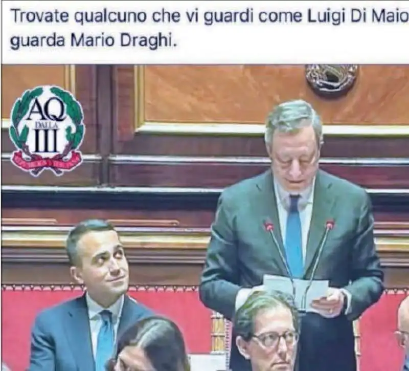 luigi di maio mario draghi meme