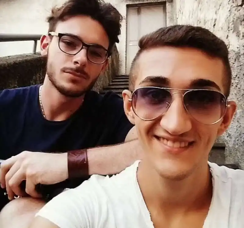 marco pannone con un amico 