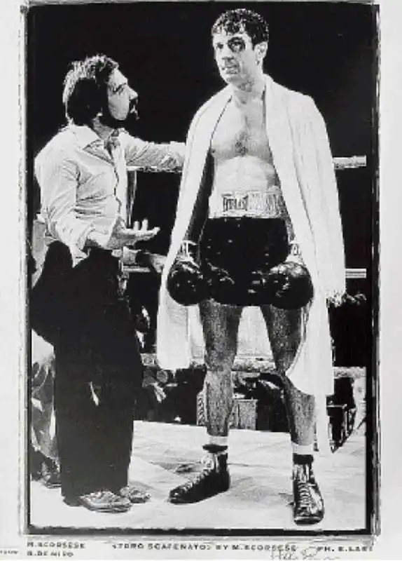 martin scorsese e robert de niro sul set di toro scatenato   foto emilio lari  