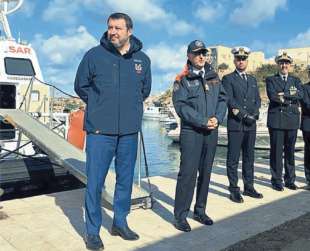 MATTEO SALVINI A LAMPEDUSA