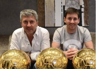 MESSI INSIEME CON IL PADRE