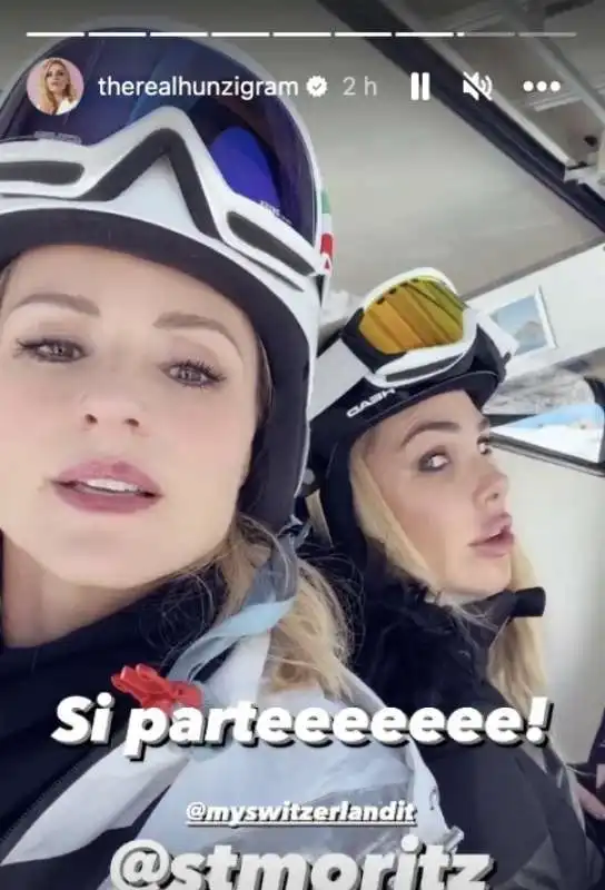 michelle hunziker e ilary blasi a st moritz 