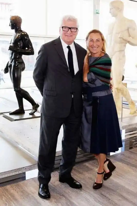 Miuccia Prada e Patrizio Bertelli